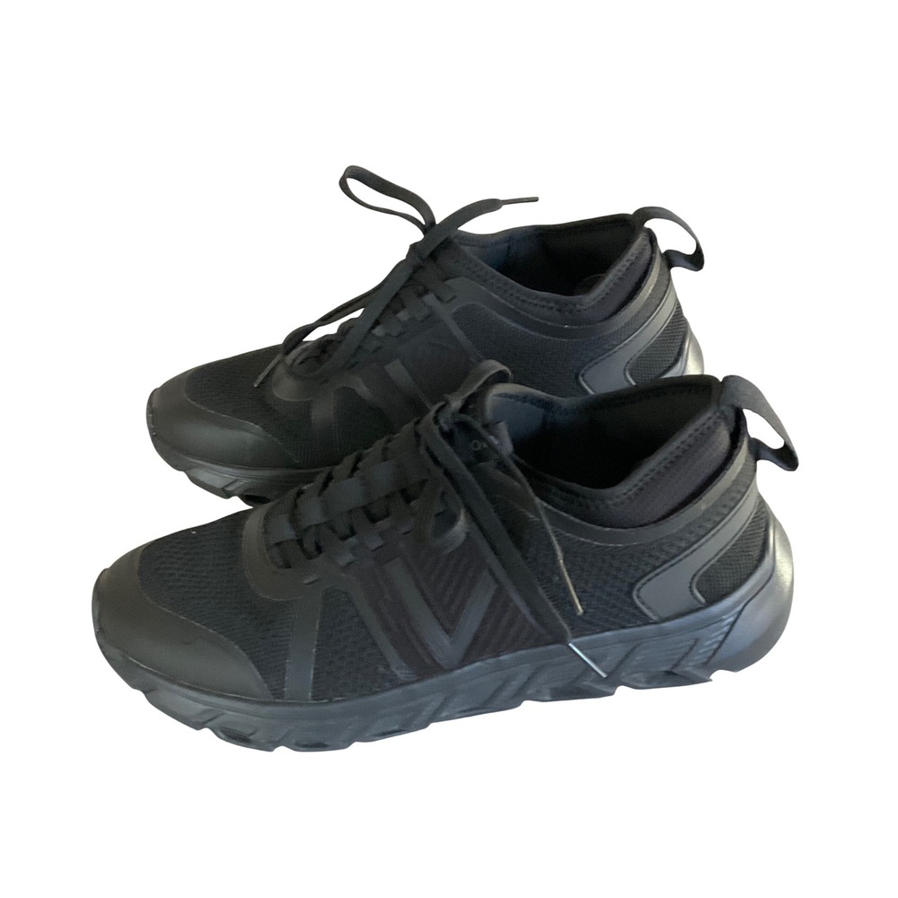 Vionic Captivate Sneaker Women 8.5 Black Orthotic Arch Support Mesh Walking Shoe